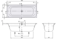Villeroy&Boch Avento wanna prostokątna 160x70cm UBA167AVN2V01