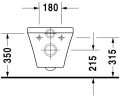 Duravit Durastyle miska podwieszana 54x37cm, kryte mocowania 2552090000