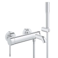 Grohe Essence New bateria wannowa ścienna z natryskiem 33628001