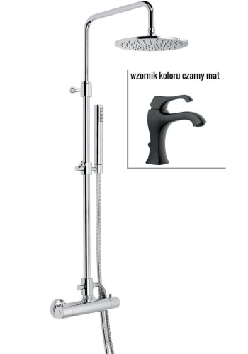 Emmevi Piper komplet prysznicowy z termostatem i deszczownicą 4530584NO