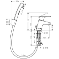 HansGrohe Focus Bidette bateria umywalkowa 31926000