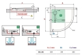 Novellini New Victory brodzik półokrągły 90x90x4,5cm VINR904-30