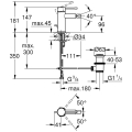 Grohe Essence S-size bateria bidetowa, brushed hard graphite 32935AL1