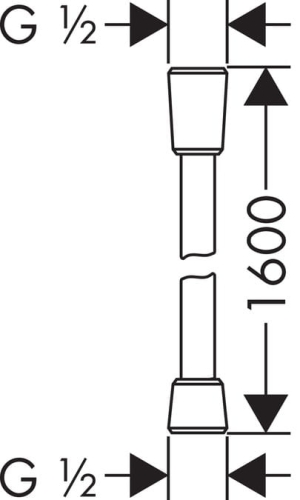 HansGrohe IsiFlex wąż prysznicowy 160 cm 28276000