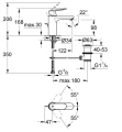 Grohe Eurosmart Cosmopolitan M-size bateria umywalkowa 23325000