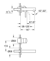 Grohe Concetto S-size bateria umywalkowa podtynkowa element zewnętrzny 19575001