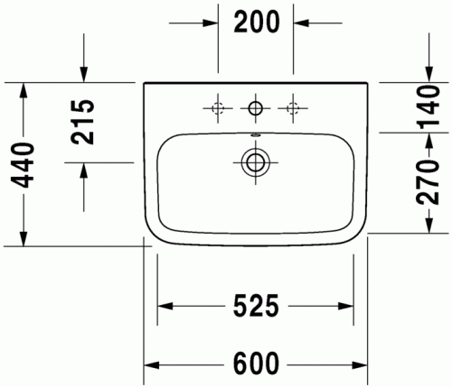 Duravit Durastyle umywalka 60x44cm 2319600000