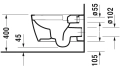 Duravit Me by Philippe Starck Rimless 2529090000