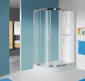 Sanplast TX5b kabina półokrągła 80x100 cm prawa W0 sb z brodzikiem kpl-L-KP4/TX5b-80x100-WO 602-271-0300-38-401
