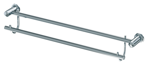 Andex Classic wieszak dwu rurkowy 80cm, chrom 02980CC 