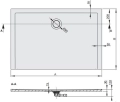 Sanplast Space Mineral brodzik prostokątny B-M/SPACE 75x110x1,5 645-290-0240-01-000 