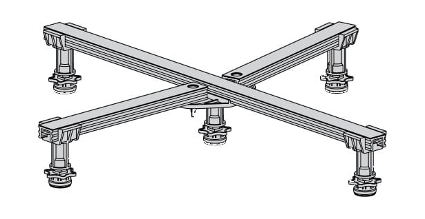 Komplet nóg do brodzika Universal model 5200 Kaldewei 5843.7700.0000