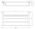Andex Norwegian wieszak półka 50cm 461SG