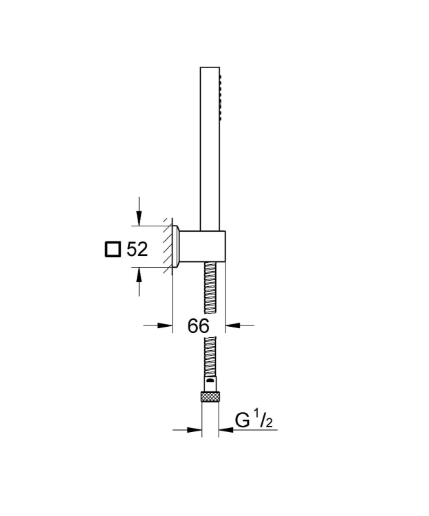 Grohe Euphoria Cube Plus zestaw prysznicowy punktowy 27889000