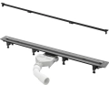 Viega Advantix Vario 721671 odpływ liniowy regulowany 30-120 cm model 4966.10 z rusztem stal czarna SR3 711870 model 4965.33
