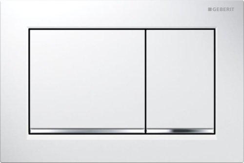 Geberit Omega 30 przycisk spłukujący biały/chrom/biały 115.080.KJ.1