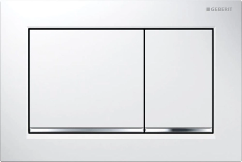 Geberit Omega 30 przycisk spłukujący biały/chrom/biały 115.080.KJ.1