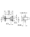 Element podtynkowy baterii umywalkowej Grohe 33769000