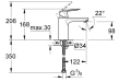 Grohe Eurosmart Cosmopolitan M-Size 23327000 bateria umywalkowa, bez korka