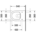 Duravit Darling New Rimless miska podwieszana 54x35,5cm z deską wolnoopadającą 2557090000+0069890000
