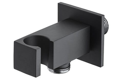 Paffoni Black kolanko wypłuwu z uchwytem, czarny mat ZSUP032NO