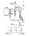 Grohe EuroCube bateria wannowa 3-otw. bez wylewki wannowej 19966000