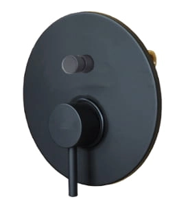 Paffoni Light Black bateria wannowo-natryskowa podtynkowa, czarny mat LIG015NO