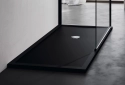 Novellini Olympic Plus brodzik prostokątny 120x90x4,5cm, czarny OL120904-28