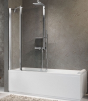 Novellini Aurora 3 parawan 98x150cm, profil srebrny, szkło bezbarwne AURORAN3-1B