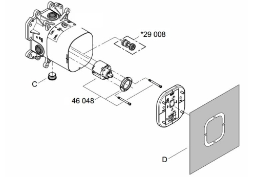 Grohe Talentofill zestaw zabezpieczający 29008000