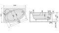 Sanplast Comfort wanna asymetryczna lewa WAL/CO 120x180+ST6 610-060-0540-10-000 