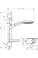 HansGrohe Ecostat Select komplet prysznicowy z termostatem 27037000