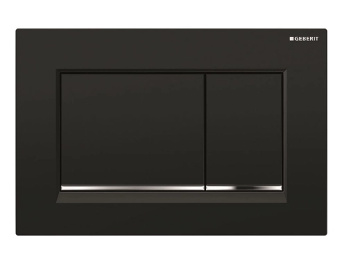 Geberit Omega 30 przycisk spłukujący czarny mat/chrom/czarny mat 115.883.14.1