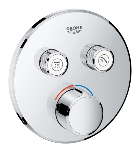Grohe SmartControl bateria z mieszaczem do obsługii dwóch odbiorników wody, chrom, element zewnętrzny 29145000
