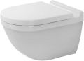 Duravit Starck 3 Rimless miska podwieszana 54x36cm z deską sedesową wolnoopadajacą 45270900A1