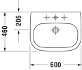 Duravit D-code umywalka 60x46 cm 23106000002