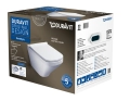 Duravit Durastyle RIMLESS Combipack miska podwieszana 54x37cm z deską wolnoopadającą 455109.00.A1