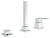 Grohe EuroCube bateria wannowa 3-otw. bez wylewki wannowej 19966000