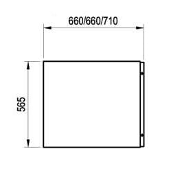 Ravak Chrome panel boczny A 70 cm CZ72110A00