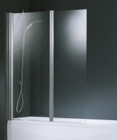 Novellini Aurora 2 parawan nawannowy 120x150cm, profil srebrny, szkło bezbarwne AURORAN2-1B