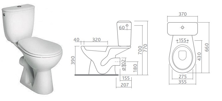 Koło Nova Kompakt wc 29202