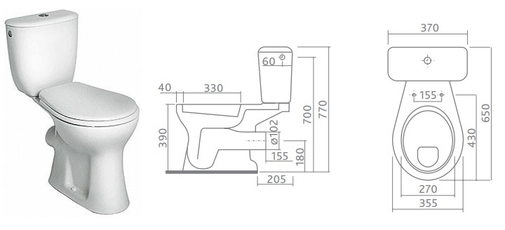 Koło Nova kompakt wc 29204000